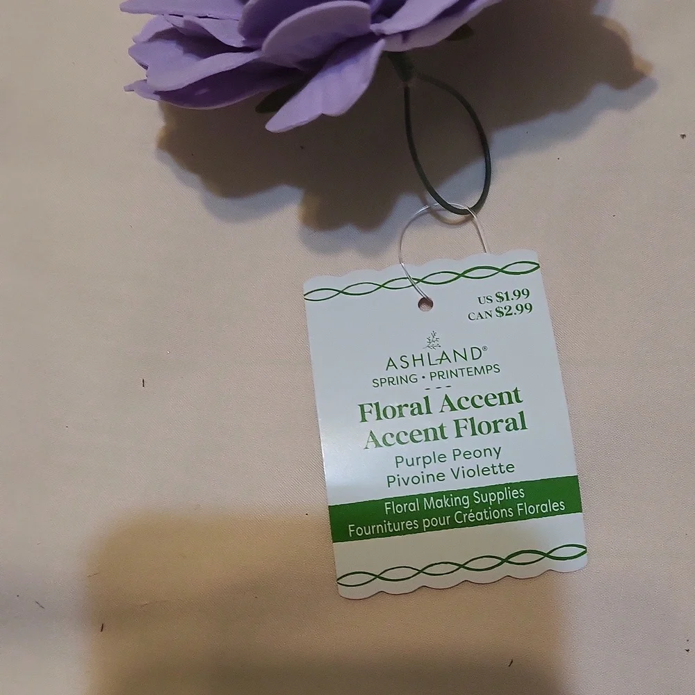 4 Faux Floral Accents